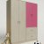 Детский шкаф-9      цвет розовый