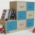 Детский комод 3/ 4      цвет мармара голубой