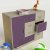 Детский комод 3/ 1      цвет фиолетовый