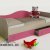 Детская кровать 3/      цвет розовый