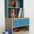 Детский стеллаж 5      цвет мармара голубой