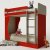 Дет. Двухъярусная Кровать 2      цвет красный