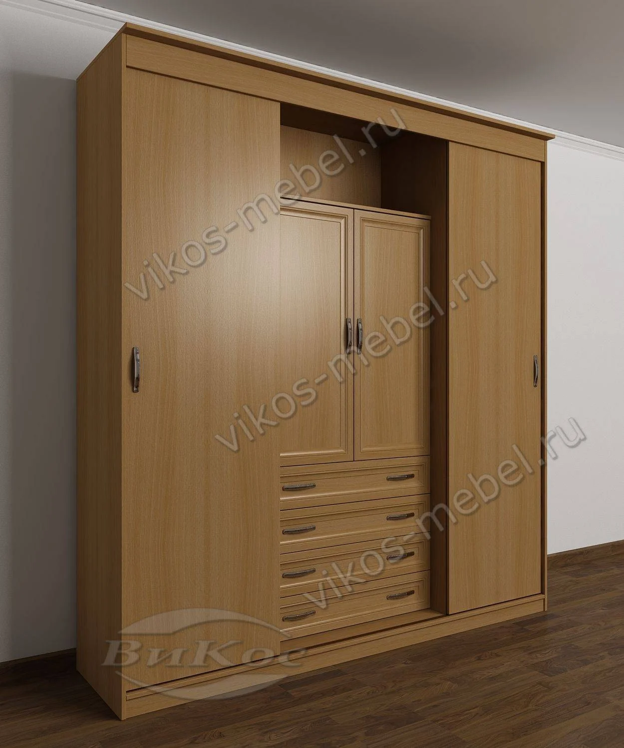 Шкаф купе 14      цвет Стандарт бук