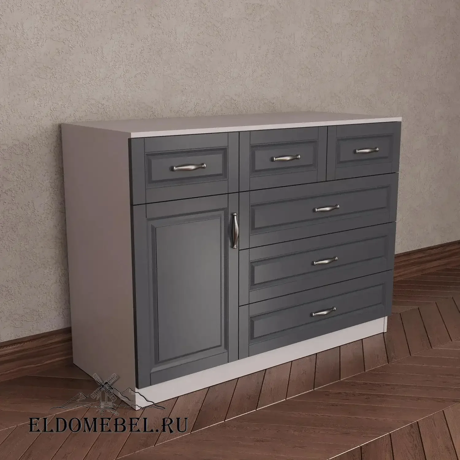 Комод 6      цвет Адамант графит