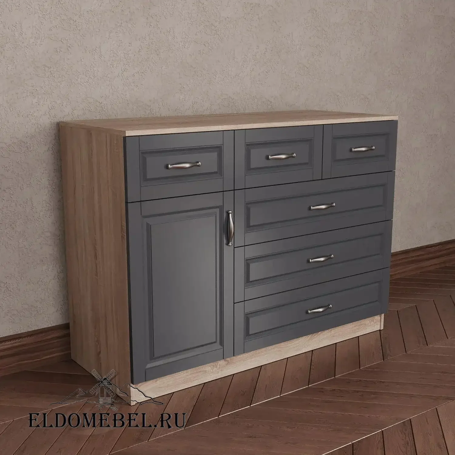 Комод 6      цвет Адамант графит