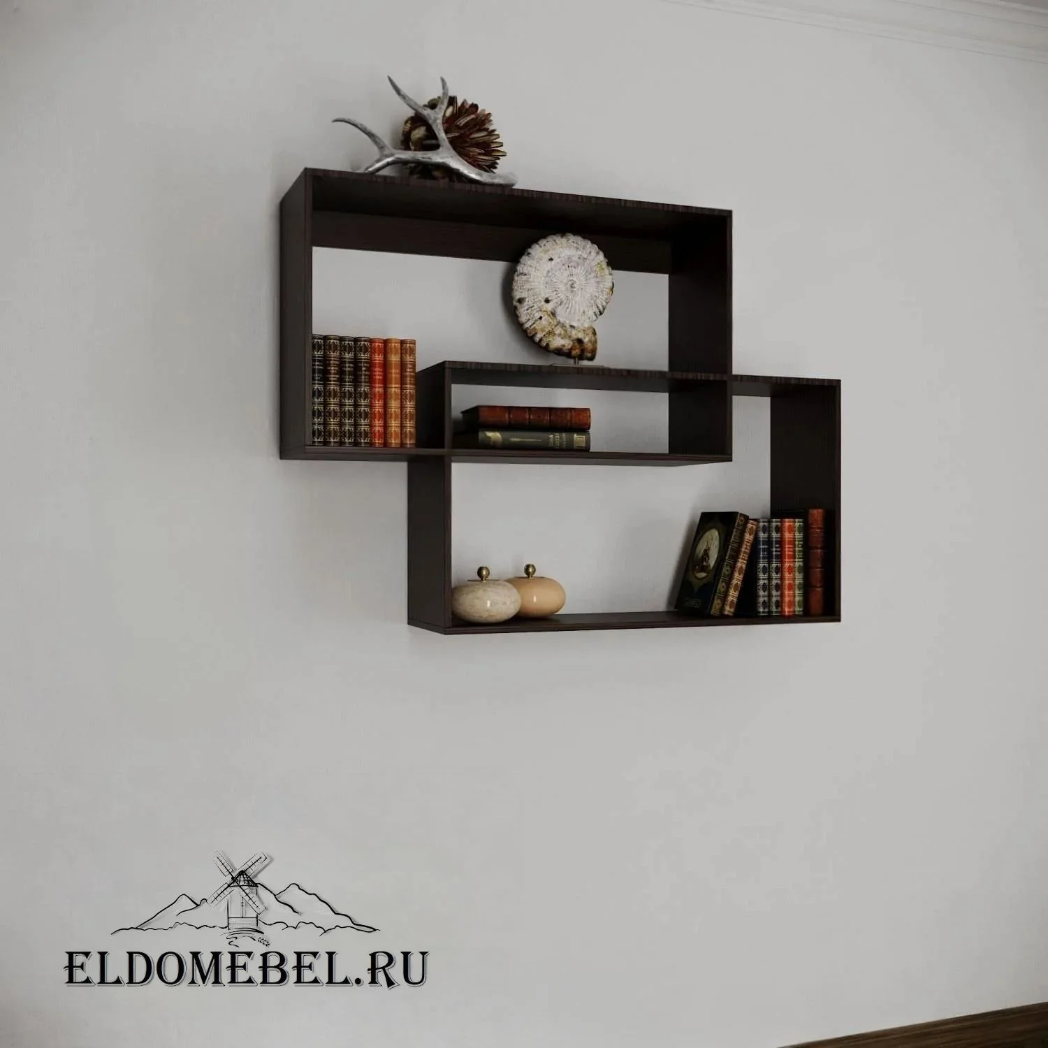 Книжные полки №22      цвет Стандарт венге