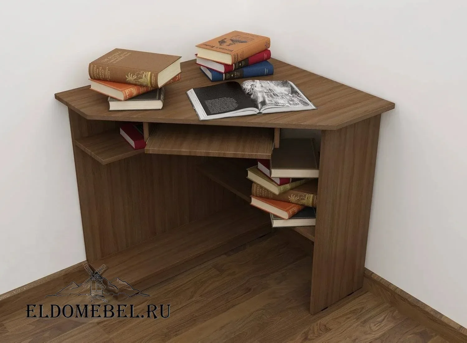 Компьютерный стол 12      цвет Стандарт шимо темный