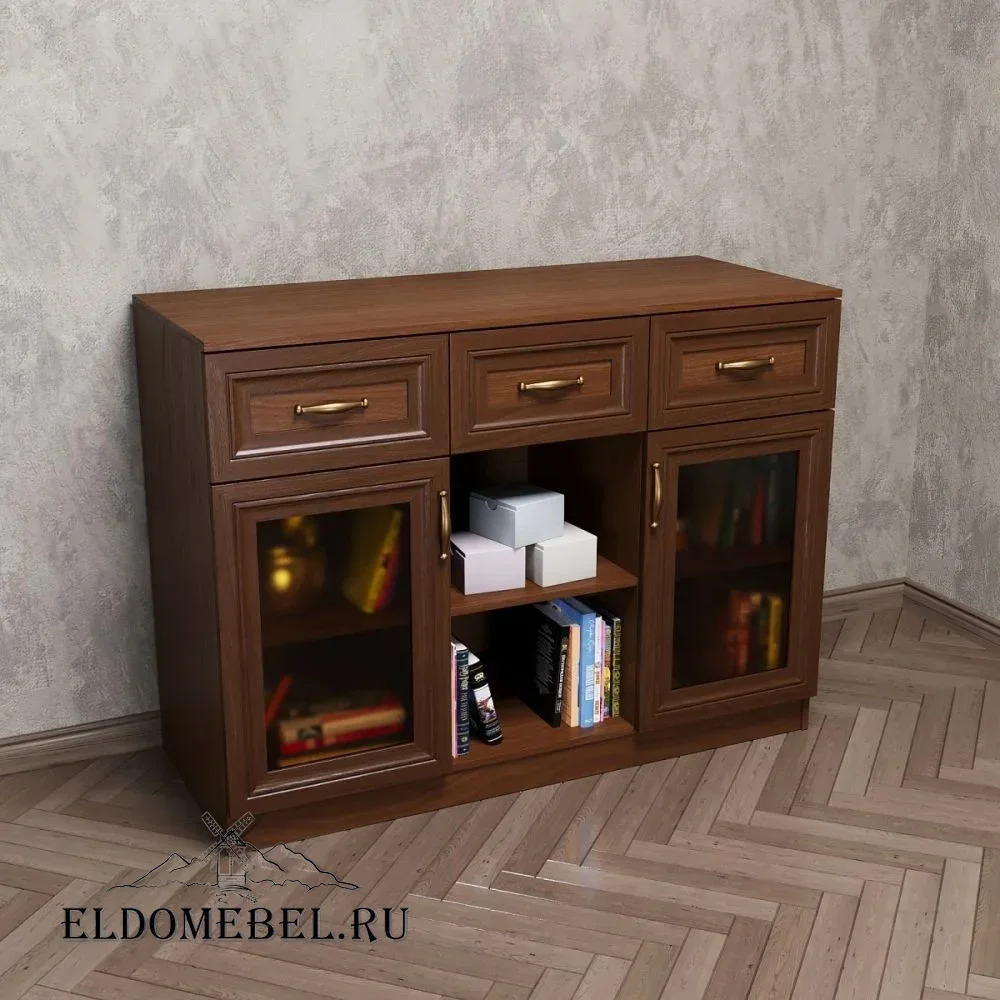 КОМОД 30     тонированное стекло  цвет Стандарт донской орех