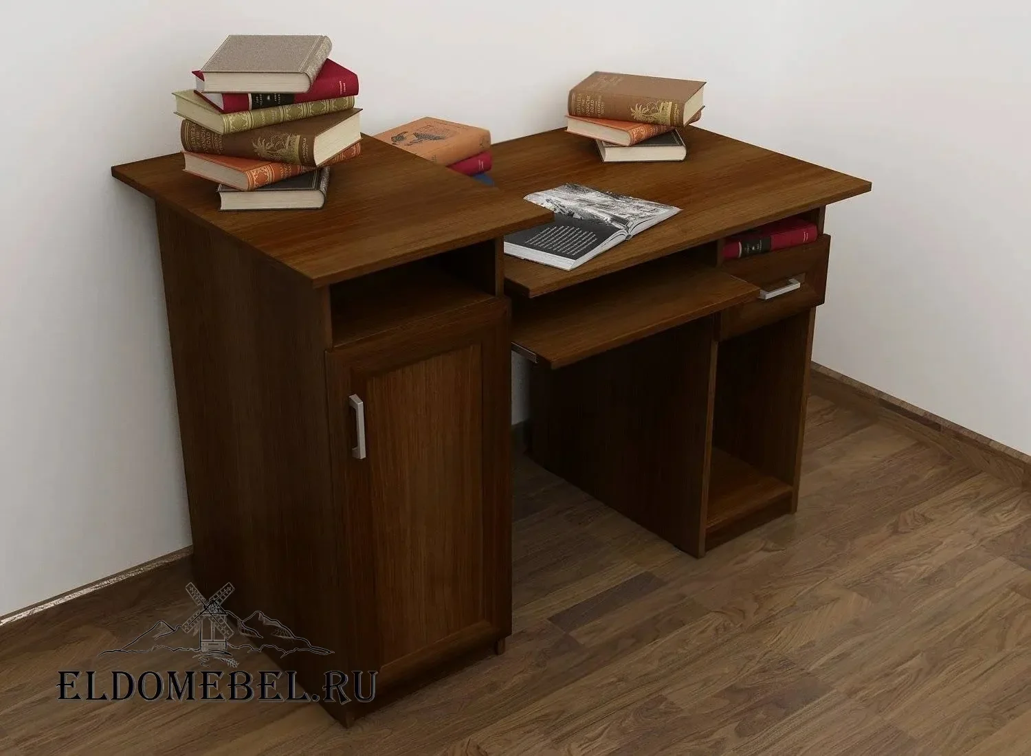 Компьютерный стол 10      цвет Стандарт итальянский орех