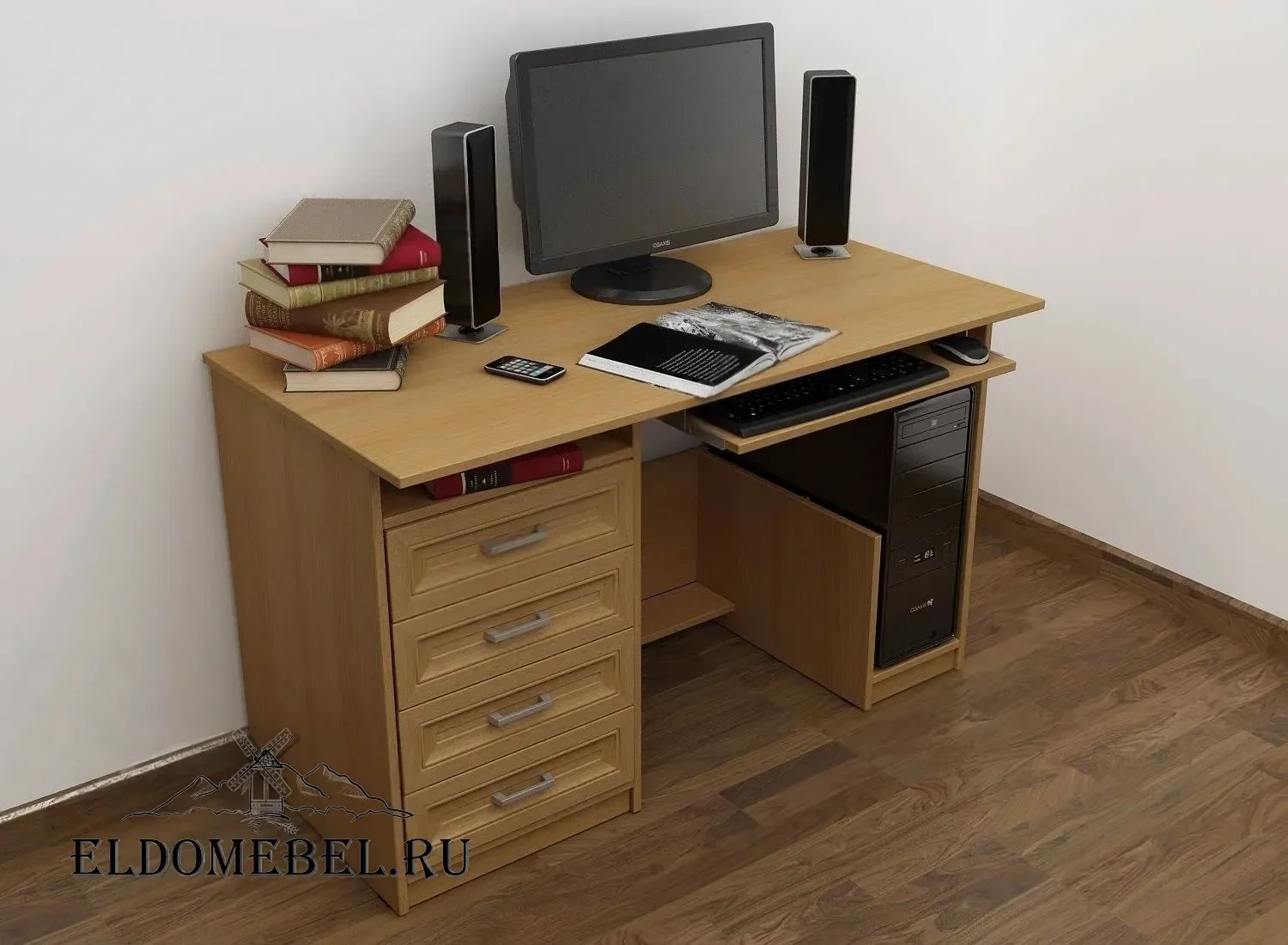 Компьютерный стол 3      цвет Стандарт бук