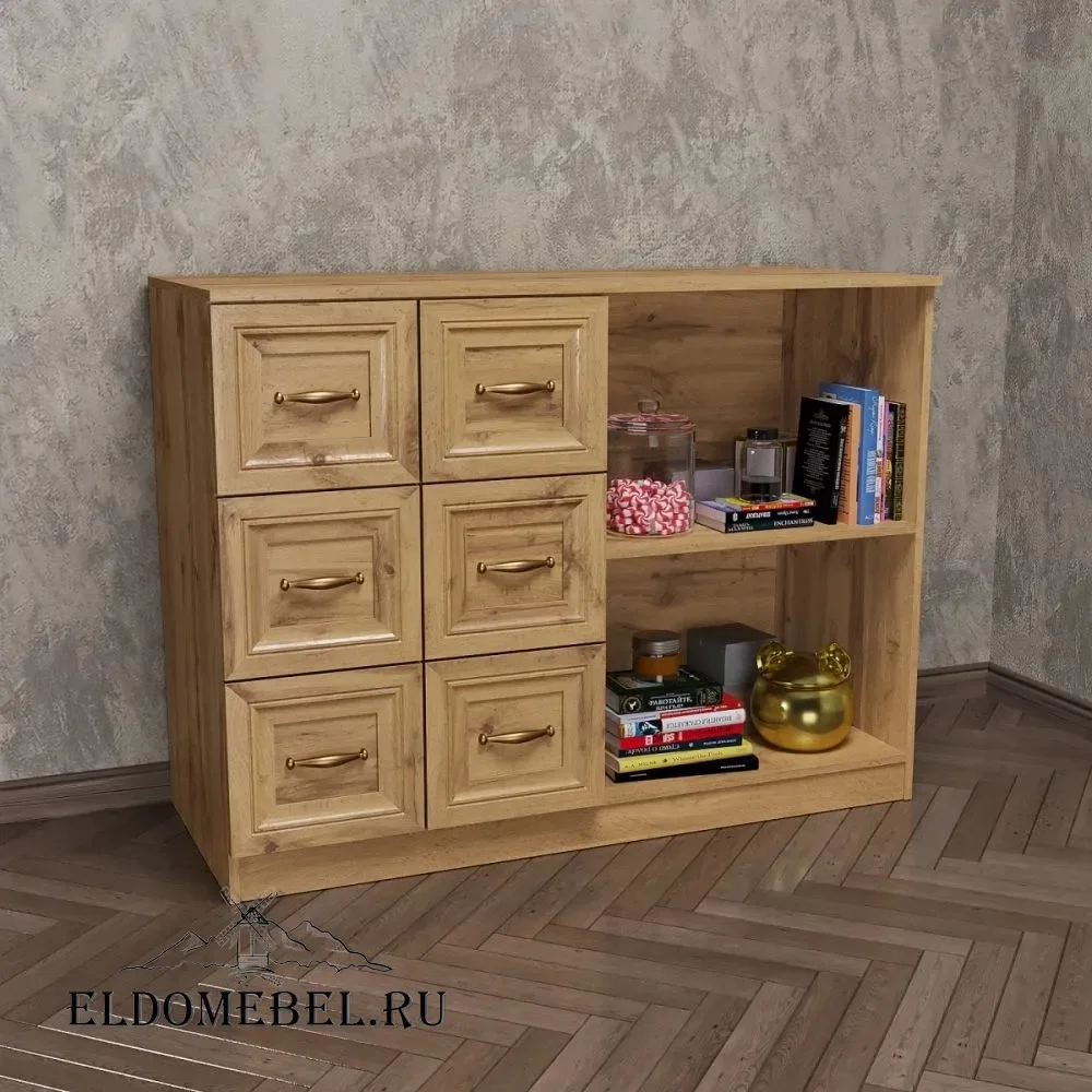 КОМОД 37      цвет Дуб крафт золотой