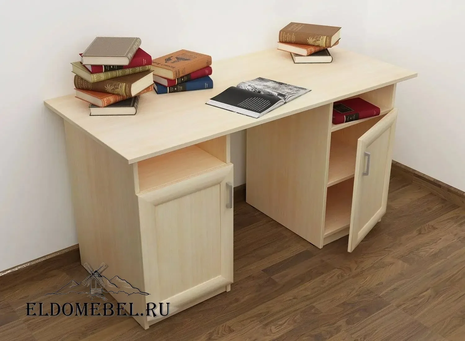 Письменный стол 2      цвет Стандарт молочный беленый дуб