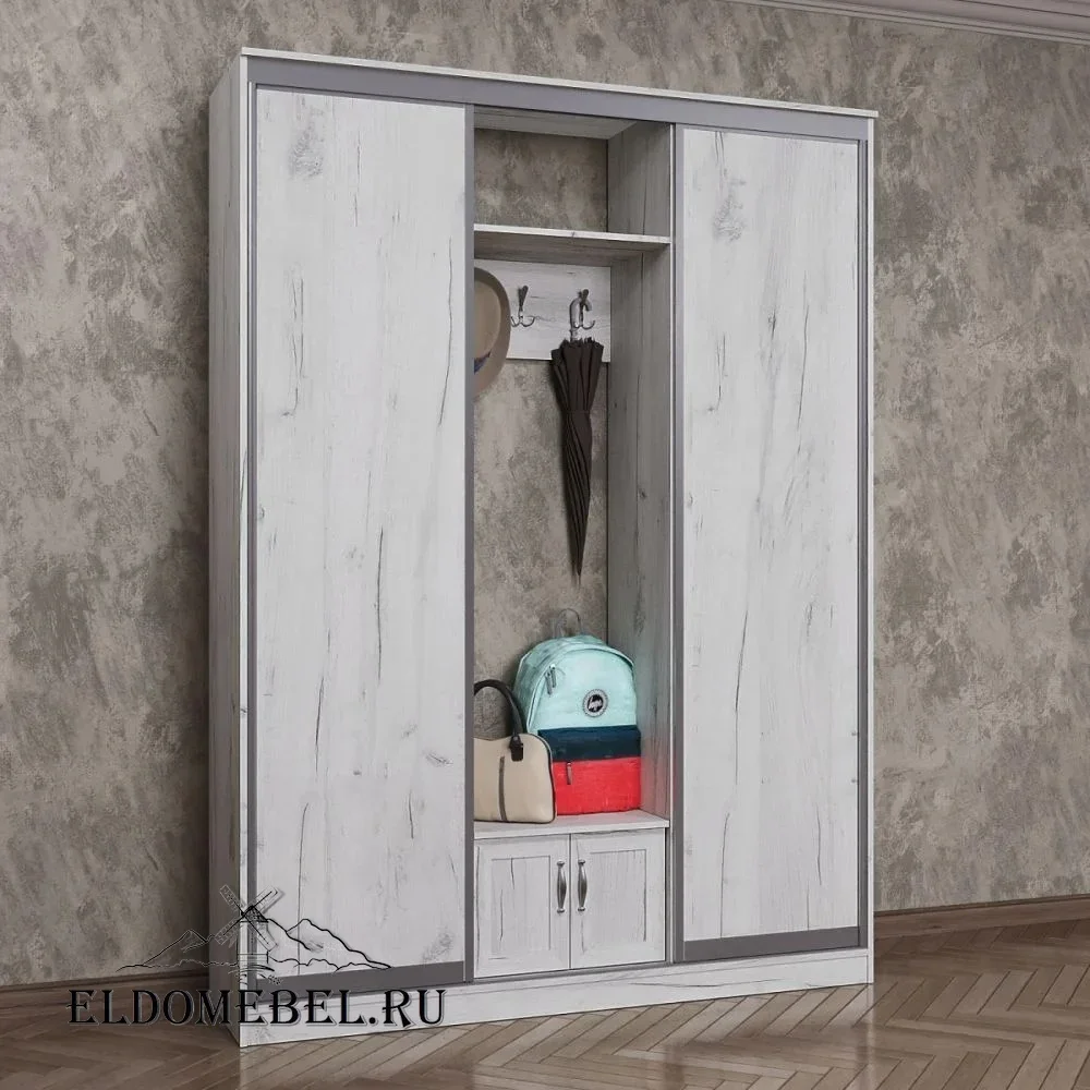 Прихожая 68      цвет Дуб крафт белый
