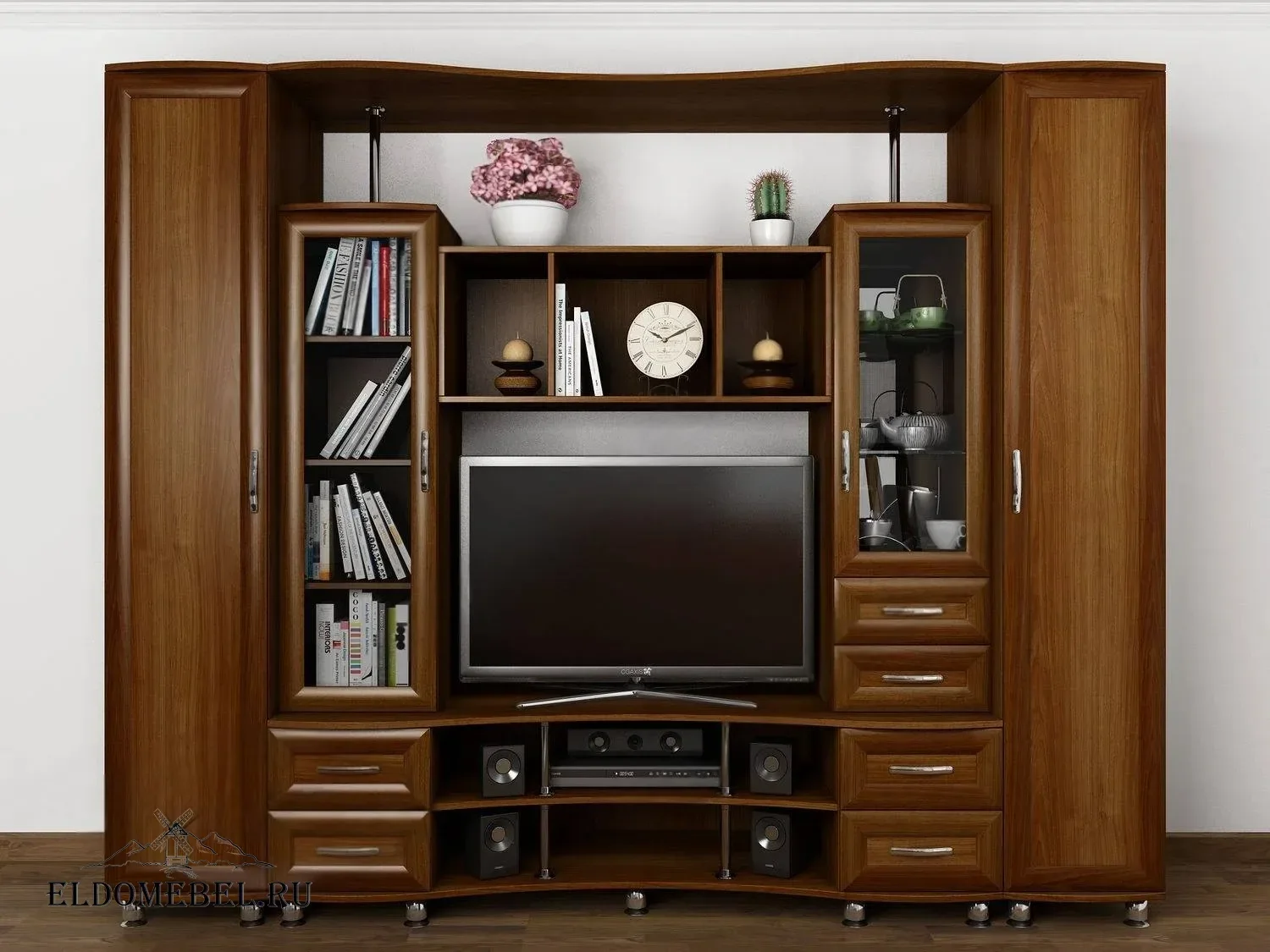 Мини-стенка Дебр-51      цвет Стандарт итальянский орех