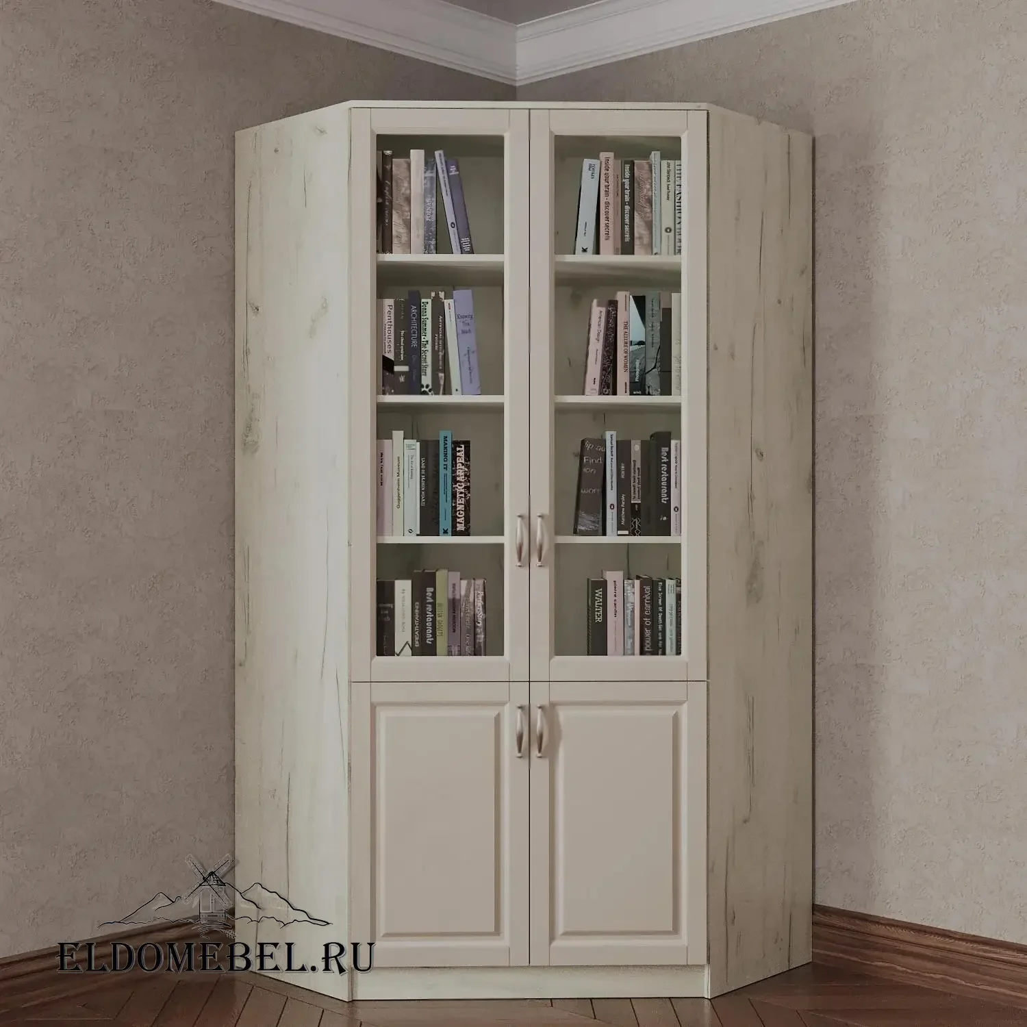 Книжный угловой №3      цвет Адамант гляссе