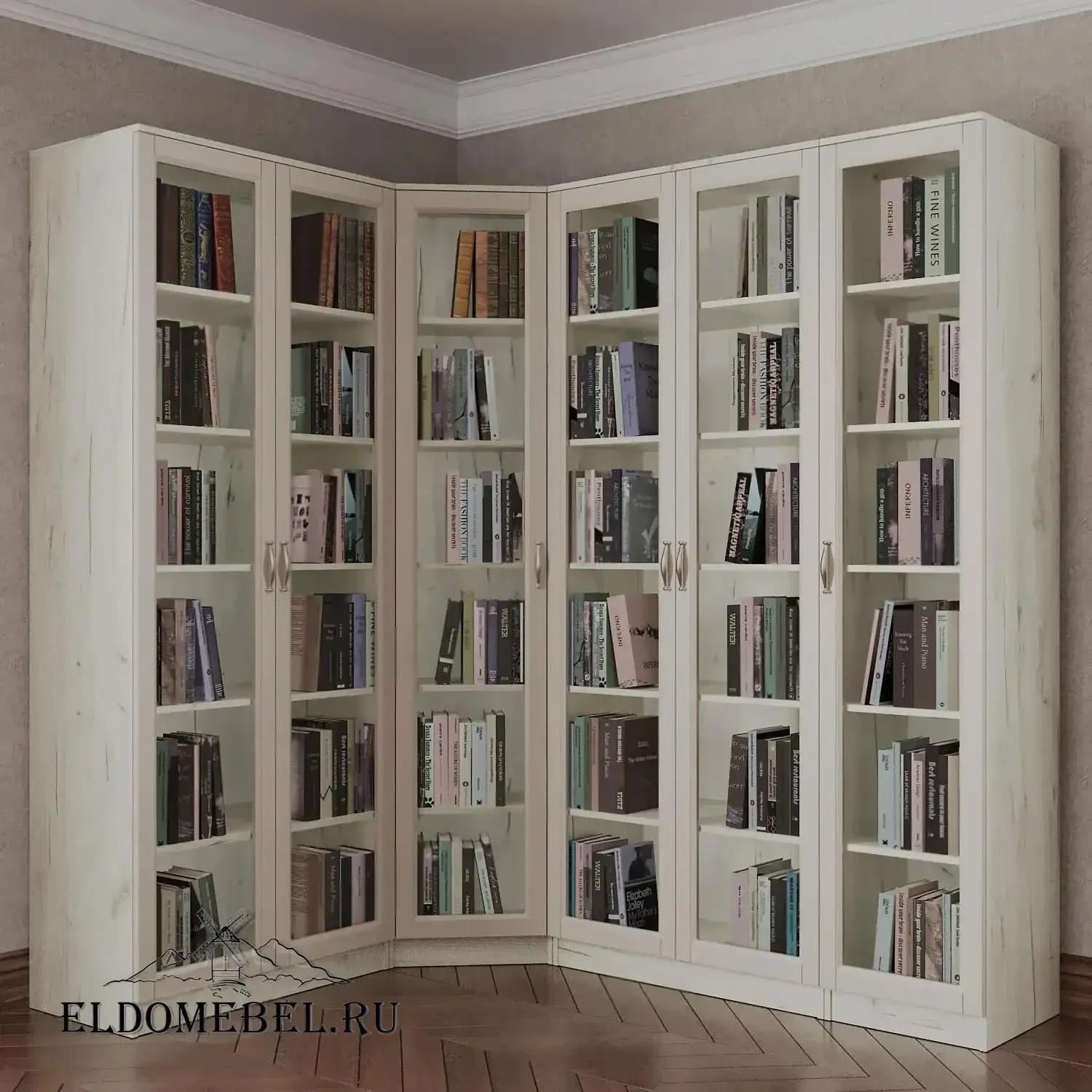 Книжный угловой №7      цвет Адамант гляссе