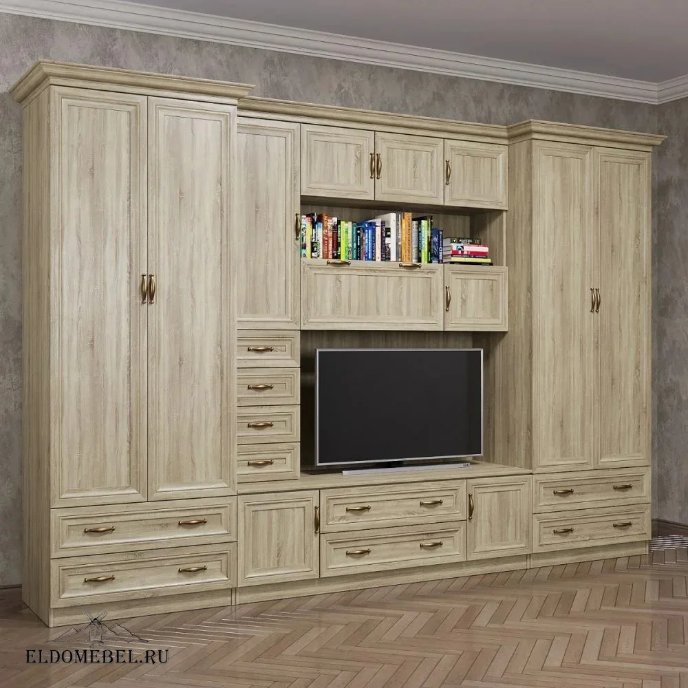 Стенка Мурсия-1/1      цвет Стандарт дуб сонома