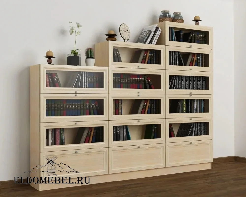 Библиотека №24      цвет Стандарт молочный беленый дуб
