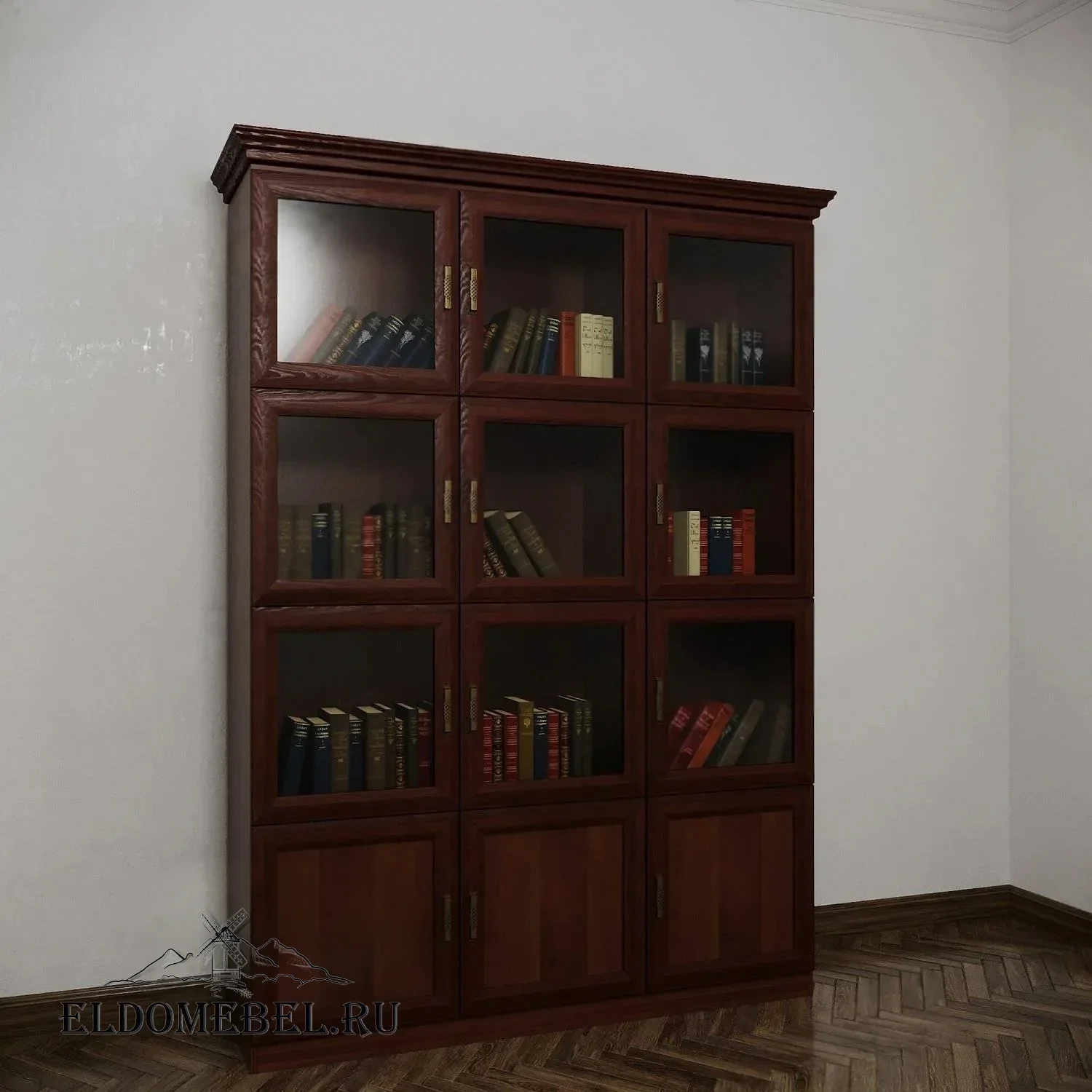 Библиотека №21207      цвет Стандарт итальянский орех