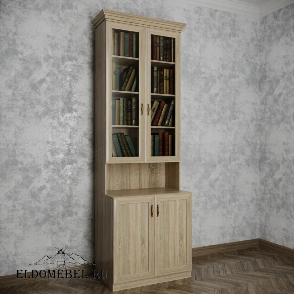 Книжный шкаф №21209      цвет Стандарт дуб сонома