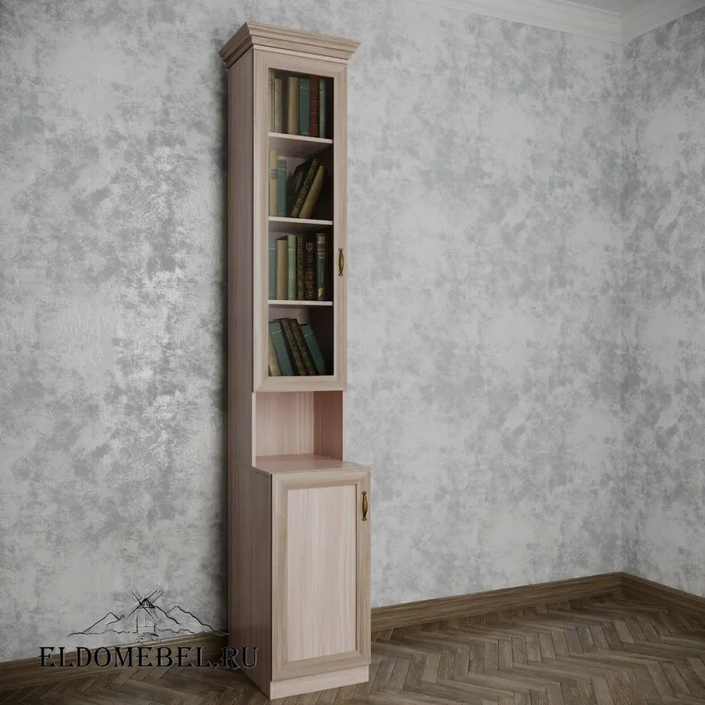 Книжный шкаф №21201      цвет Стандарт шимо светлый