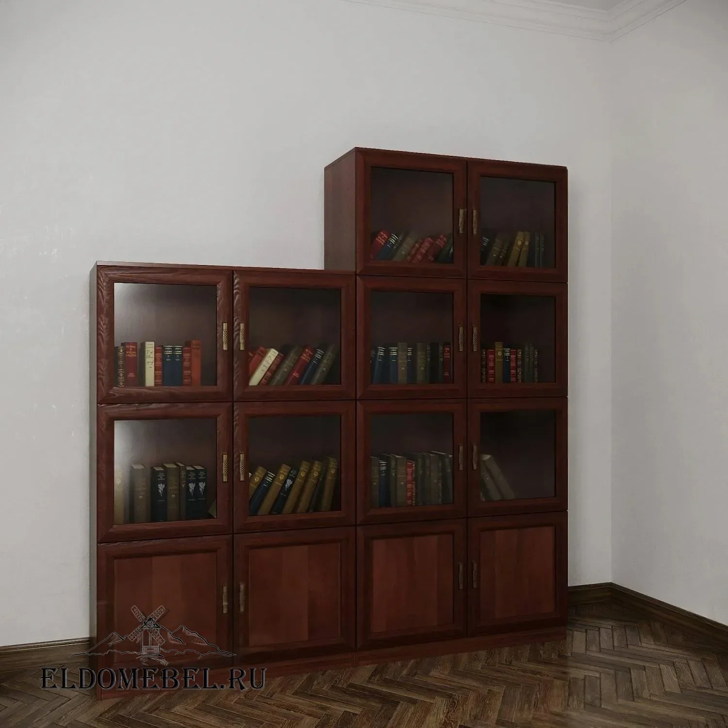 Библиотека №21210      цвет Стандарт итальянский орех