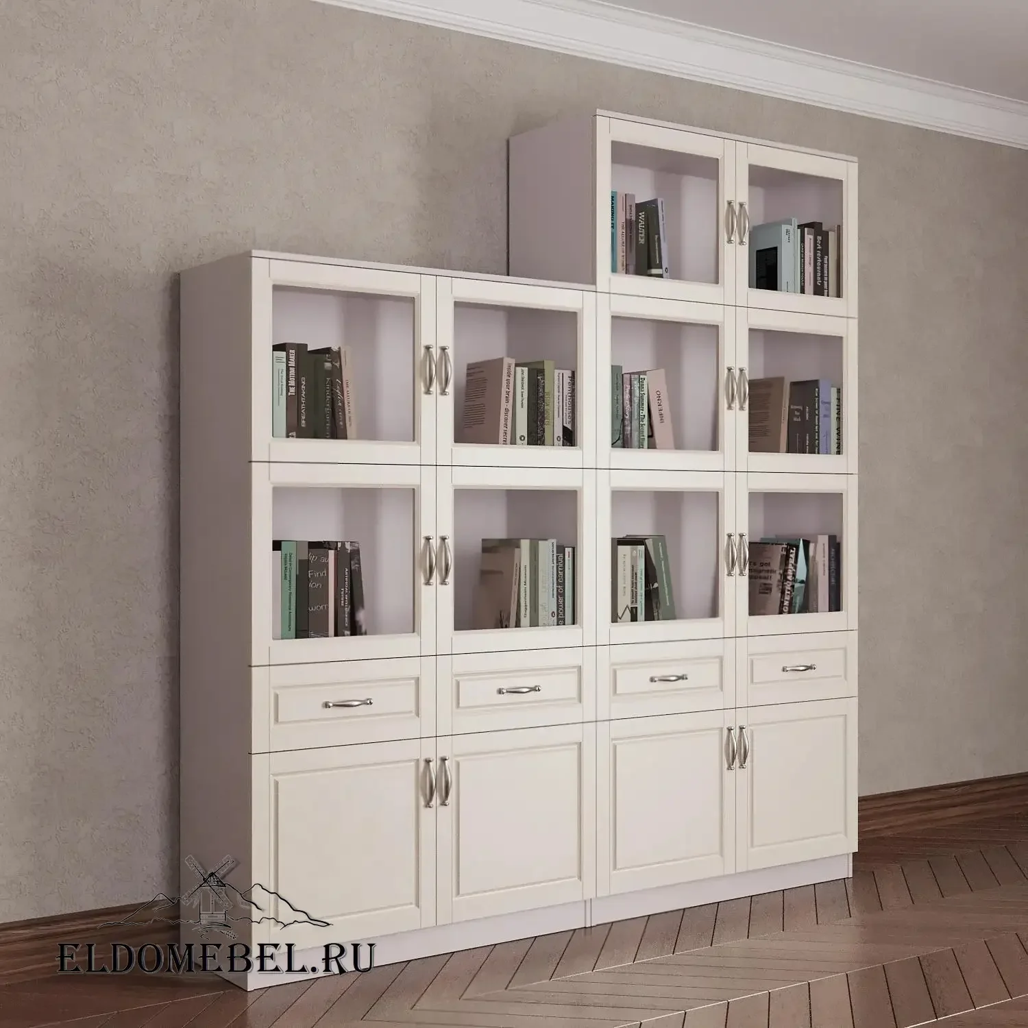 Библиотека №21211      цвет Адамант гляссе
