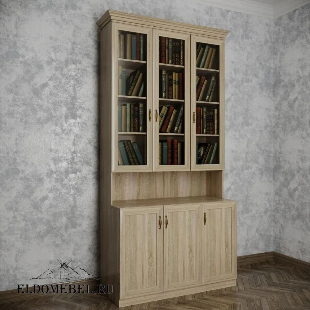 Книжный шкаф №21212      цвет Стандарт дуб сонома