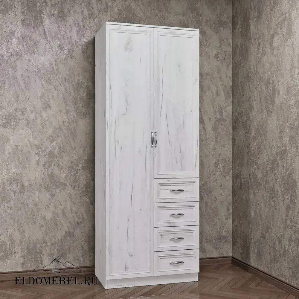 Шкаф 2/ 4      цвет Дуб крафт белый