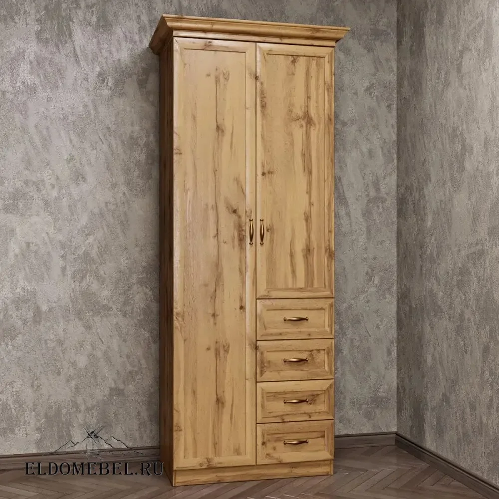 Шкаф 2/ 4      цвет Дуб крафт золотой