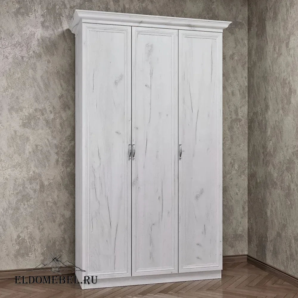 Шкаф 3/ 1      цвет Дуб крафт белый
