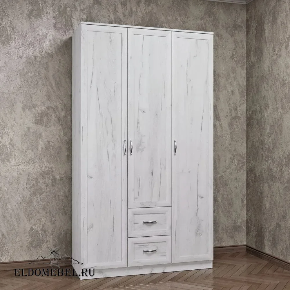 Шкаф 3/ 2      цвет Дуб крафт белый
