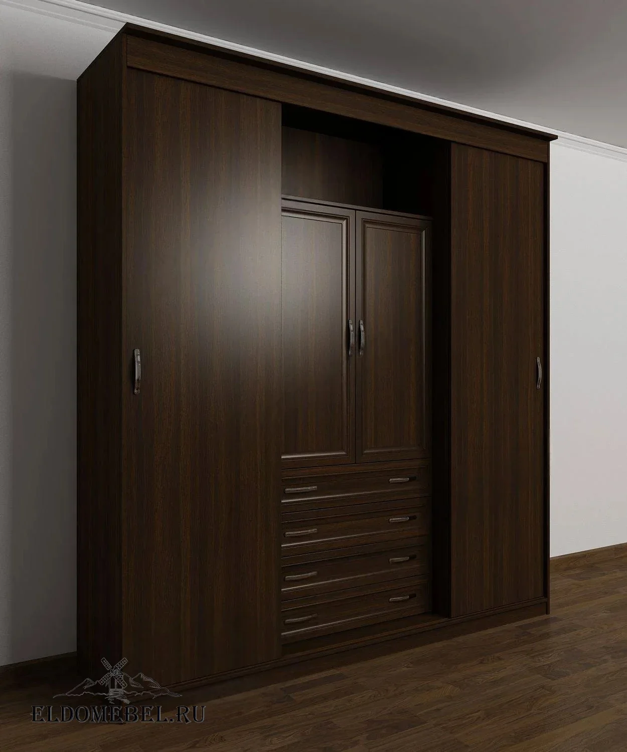 Шкаф купе Эндр 14      цвет Стандарт венге