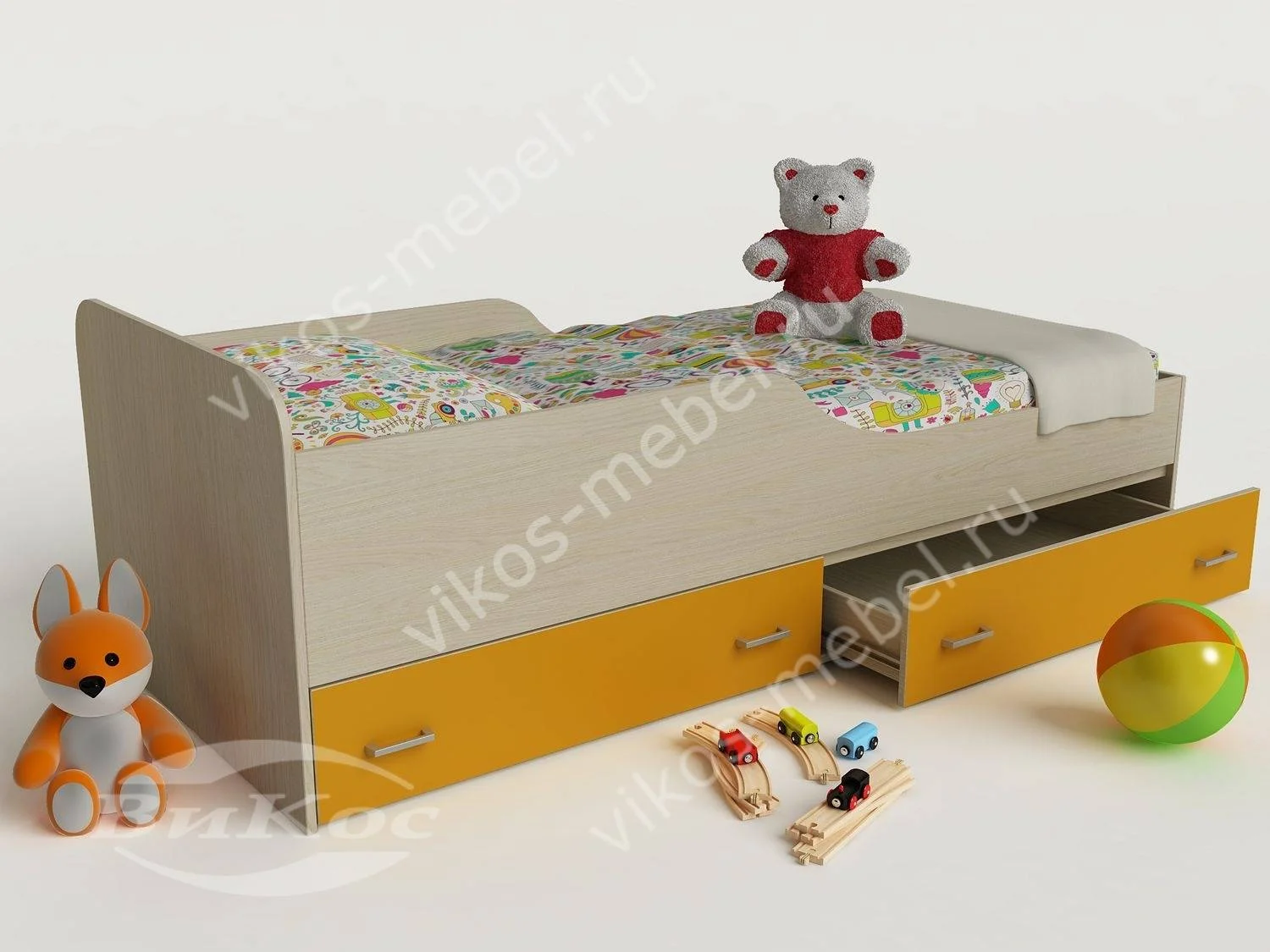 Детская кровать (5)      цвет желтый